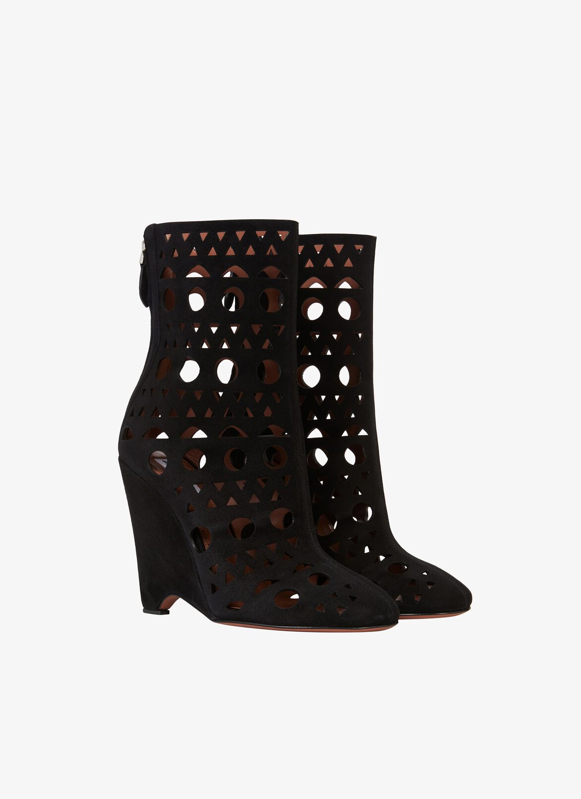 VIENNE WEDGE BOOTIES IN LAMBSKIN ALAÏA BLACK VIENNE WEDGE BOOTIES IN LAMBSKIN